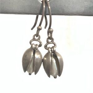 Me & Ro Sterling Silver Double Pod Earrings